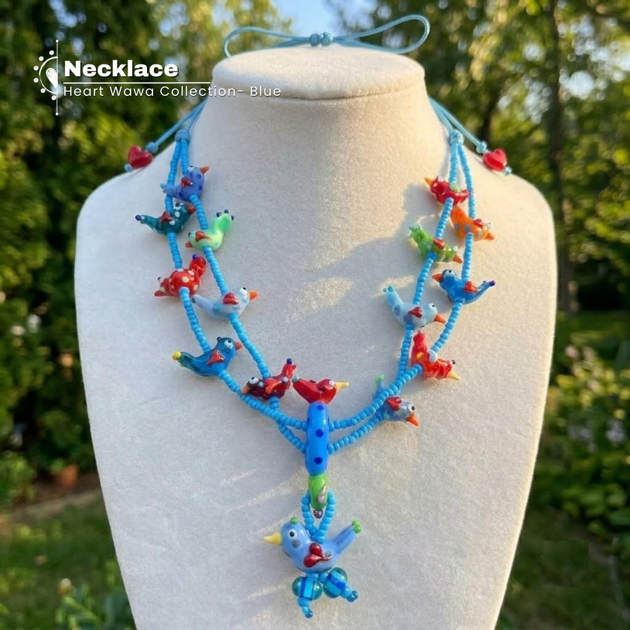 Wawa Glass Statement Necklace