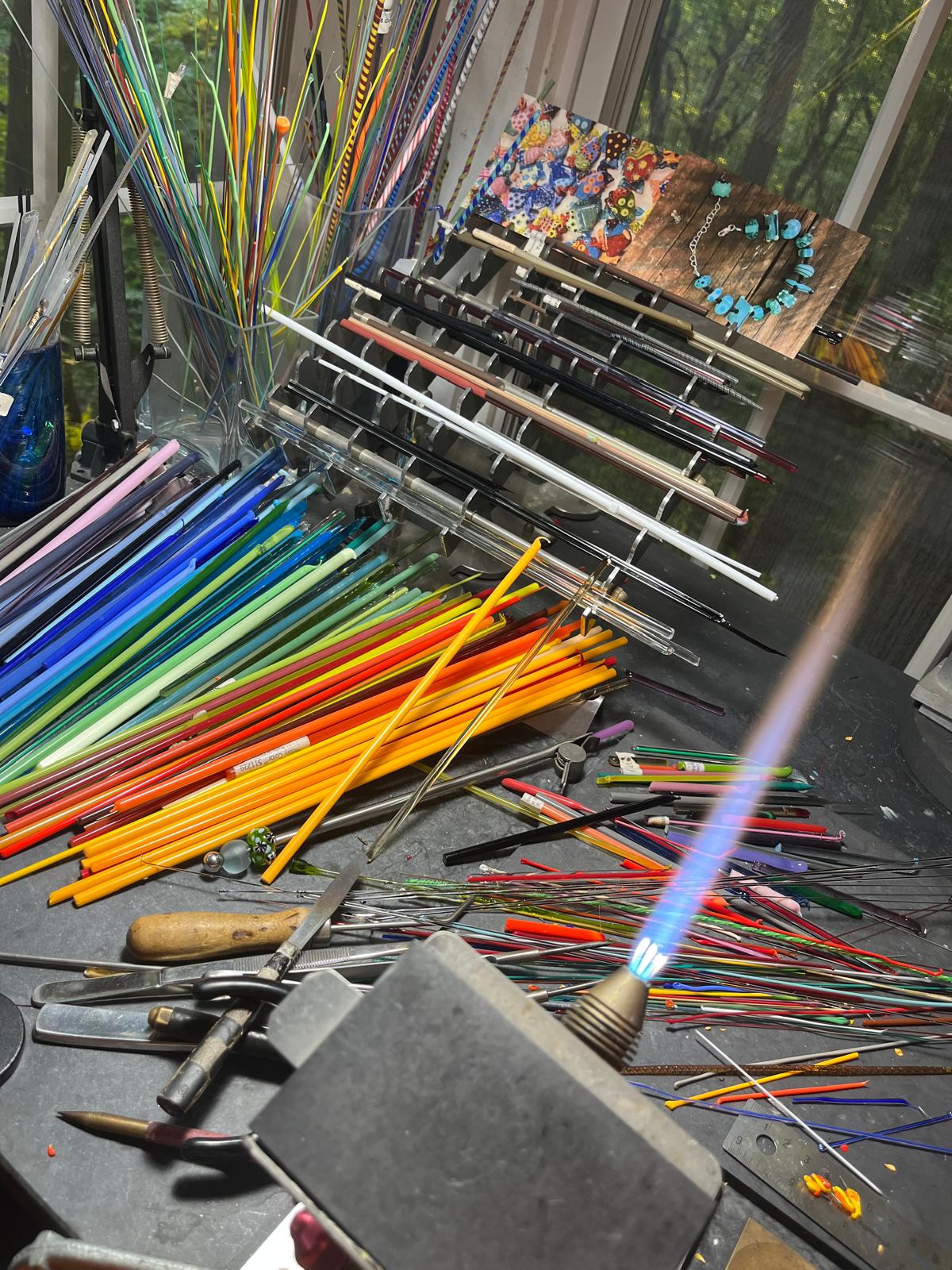 Glass art with color, character, and a point of view.