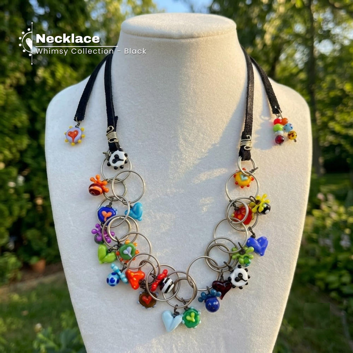 Whimsy Glass Statement Necklace