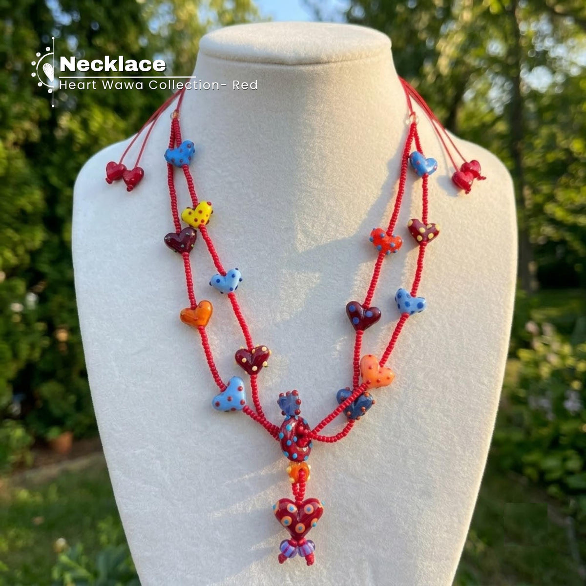 Wawa Glass Statement Necklace