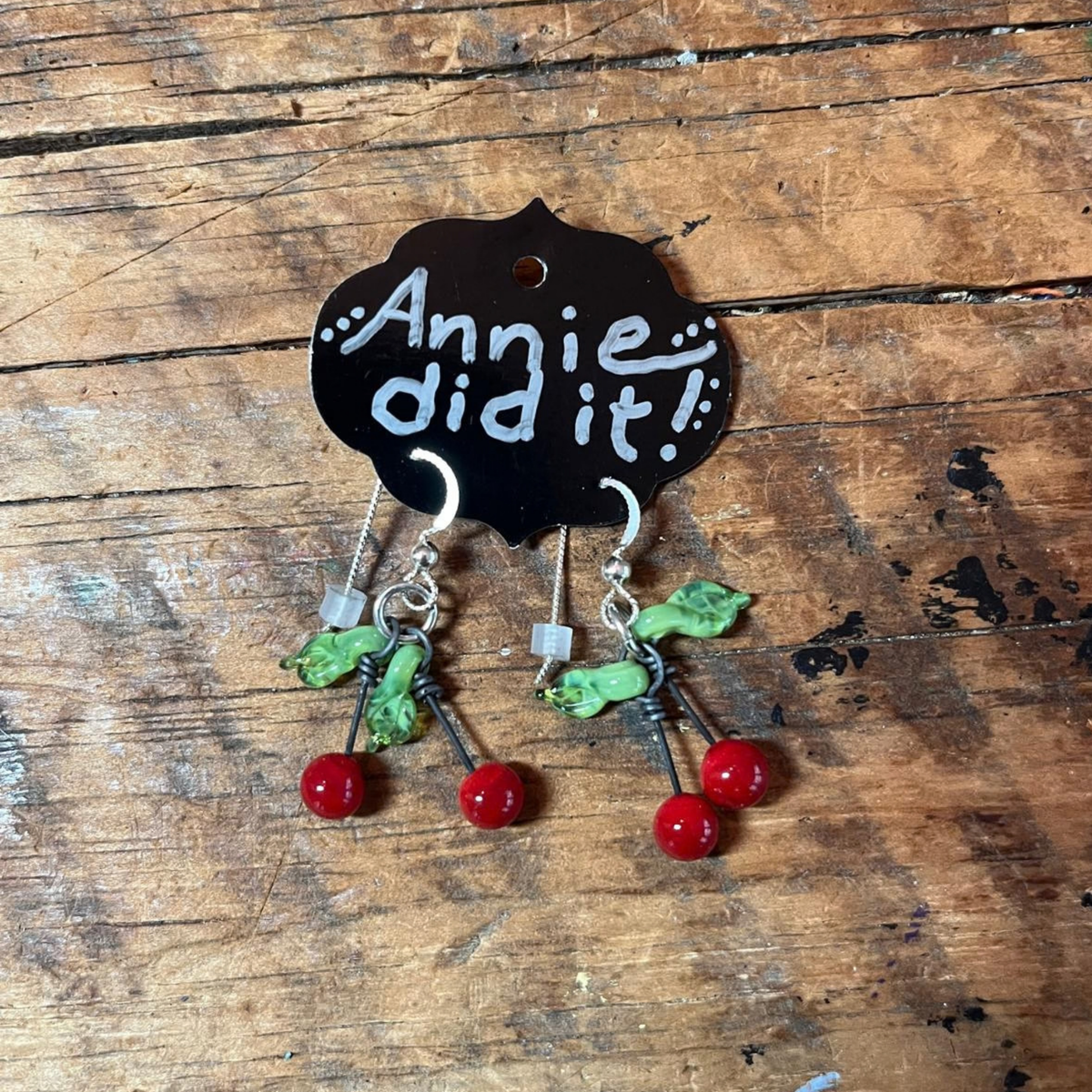 Cherry Glass Earrings