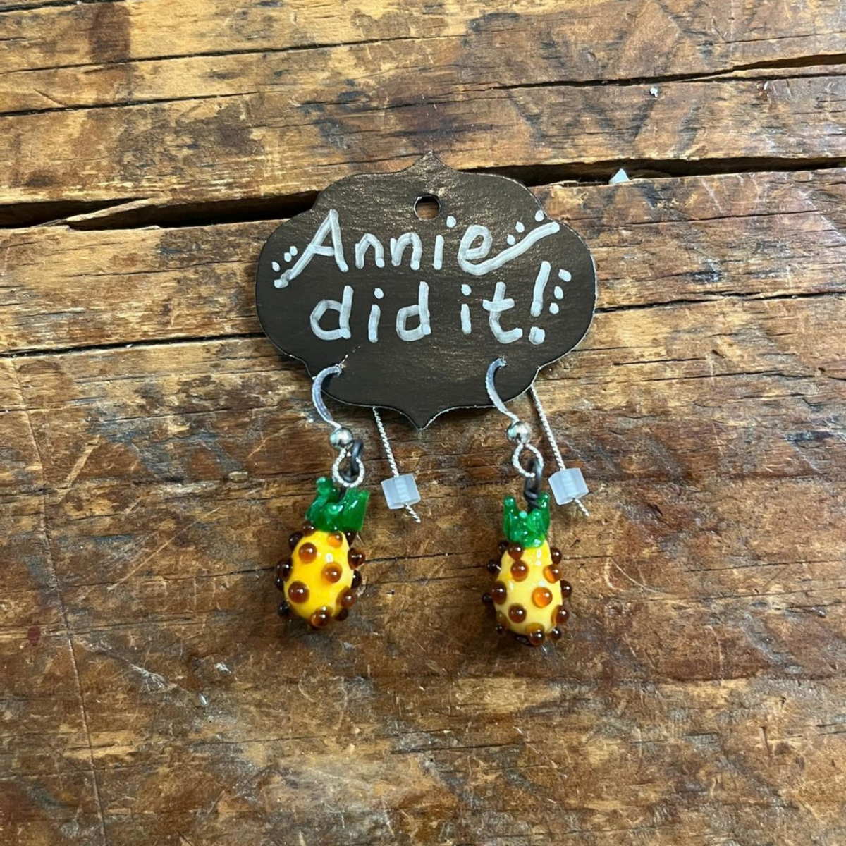 Pineapple Glass Earrings