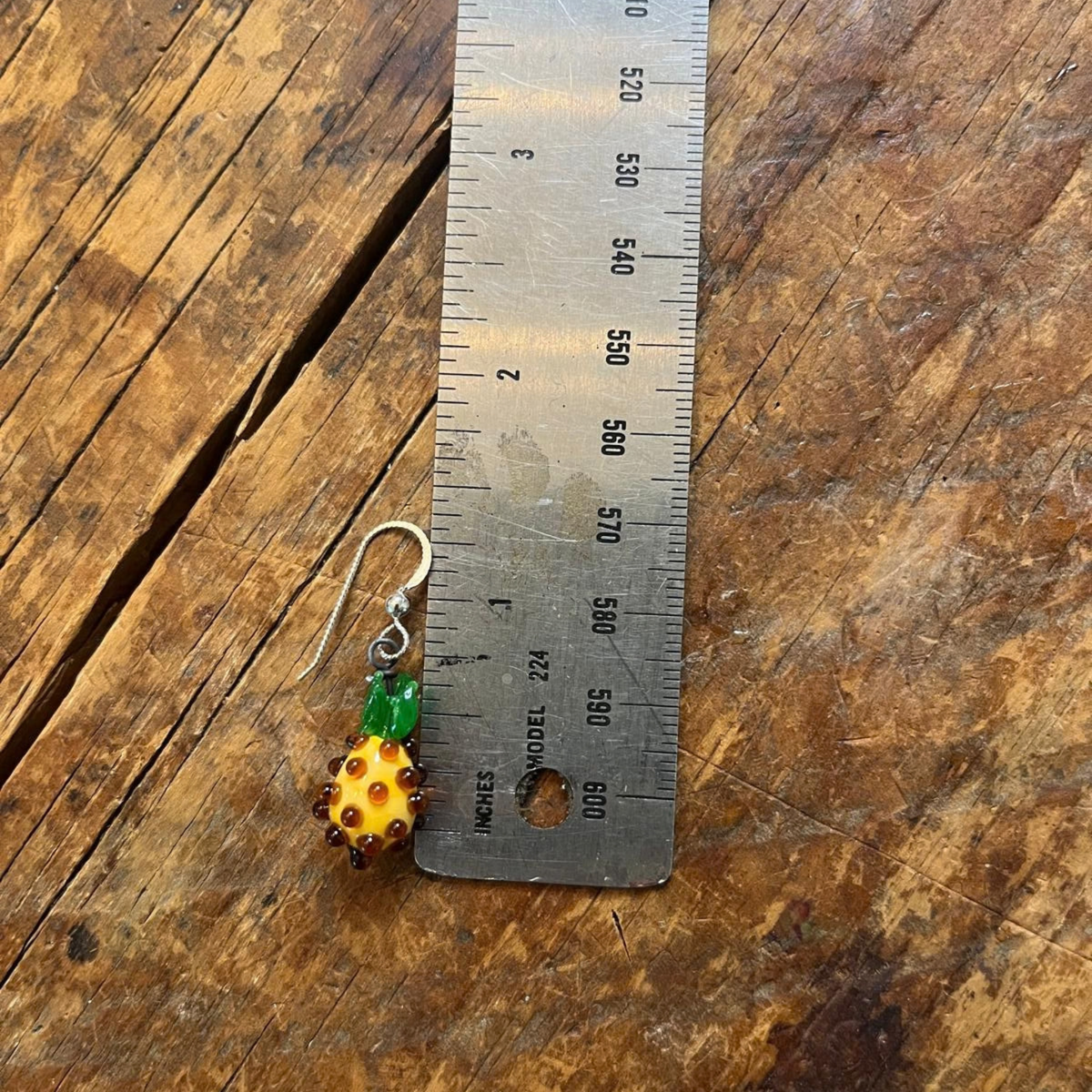 Pineapple Glass Earrings