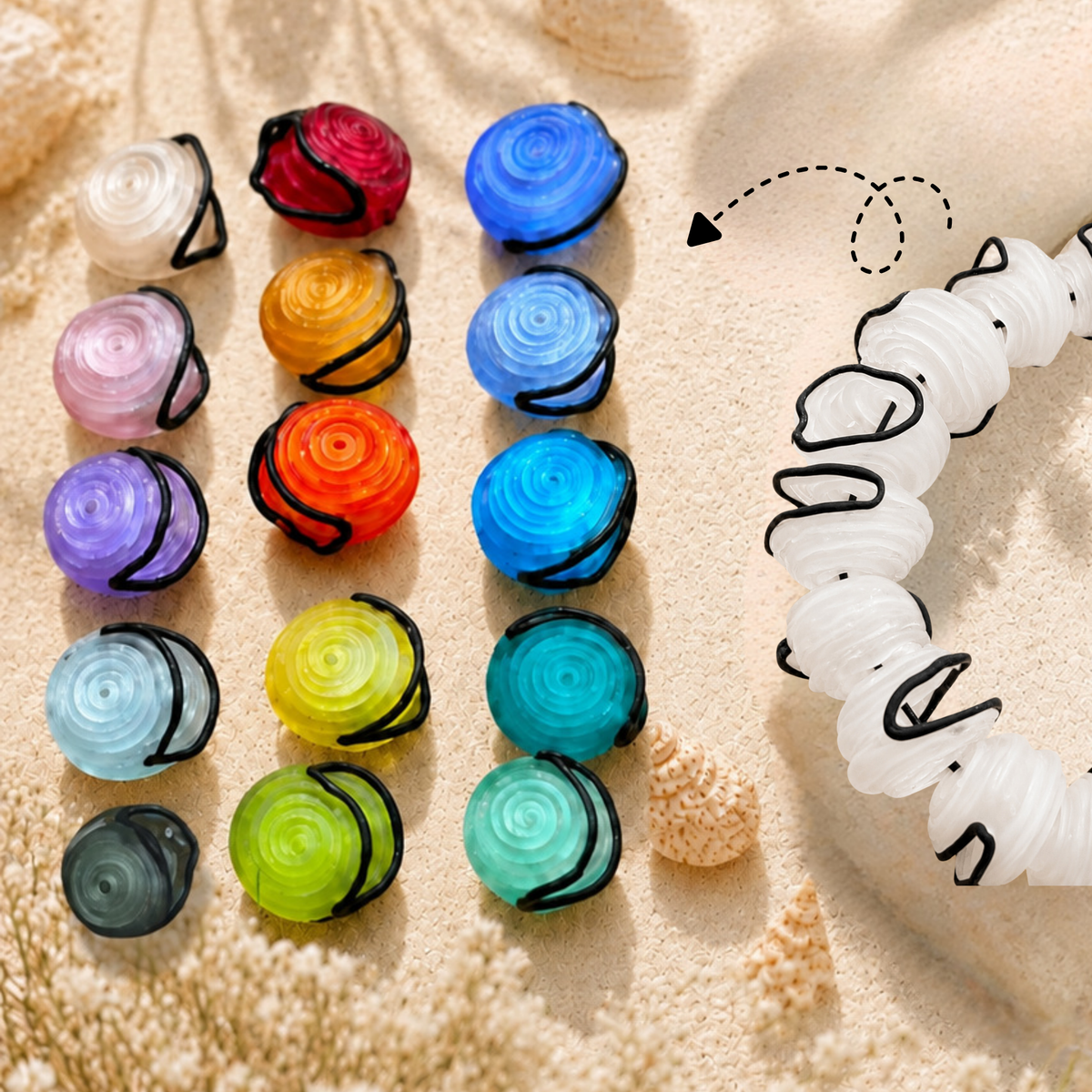 Splash Glass Statement Necklace